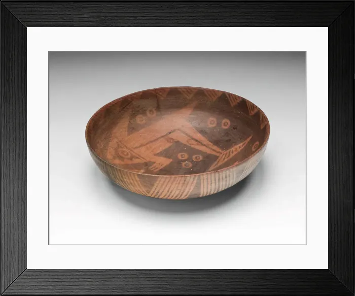 Framed Print : Bowl with Fish Motif, 650 / 100 B. C. Creator: Unknown Framed Print : Bowl with Fish Motif, 650 / 100 B. C. Creator: Unknown