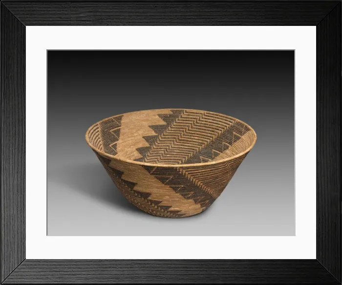 Framed Print : Food Basket, 1870 / 90. Creator: Unknown Framed Print : Food Basket, 1870 / 90. Creator: Unknown