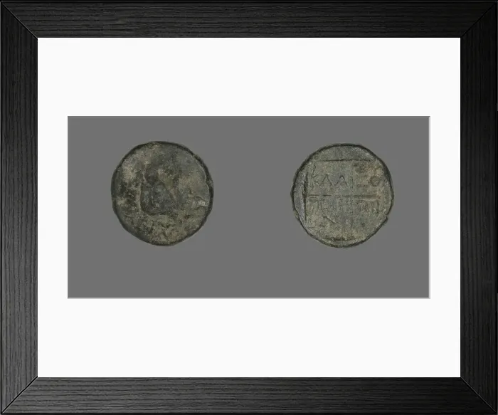 Framed Print : Coin Depicting a Boar, about 190 BCE. Creator: Unknown Framed Print : Coin Depicting a Boar, about 190 BCE. Creator: Unknown