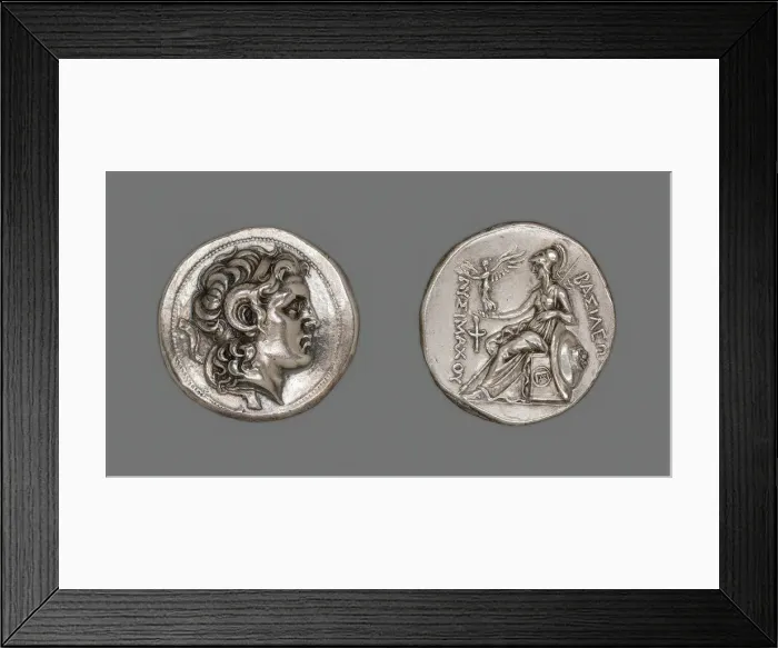 Framed Print : Tetradrachm (Coin) Portraying Alexander the Great, 297-281 BCE Framed Print : Tetradrachm (Coin) Portraying Alexander the Great, 297-281 BCE
