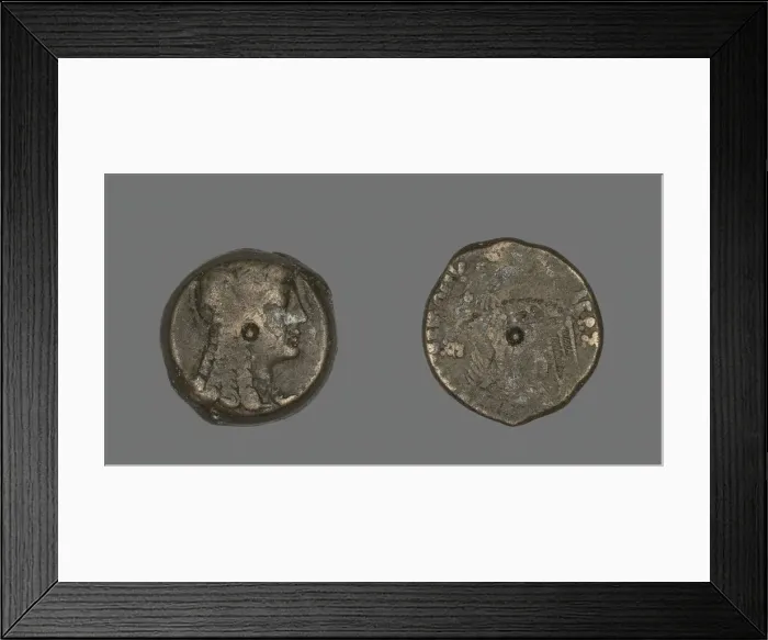 Framed Print : Coin Portraying Queen Cleopatra I as the Goddess Isis, 146-127 BCE Framed Print : Coin Portraying Queen Cleopatra I as the Goddess Isis, 146-127 BCE
