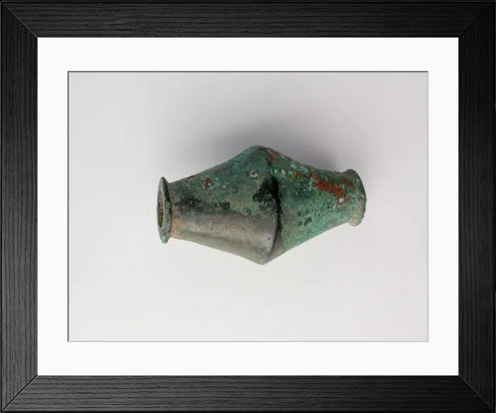 Framed Print : Biconical Bead, Geometric Period (800-600 BCE). Creator: Unknown Framed Print : Biconical Bead, Geometric Period (800-600 BCE). Creator: Unknown
