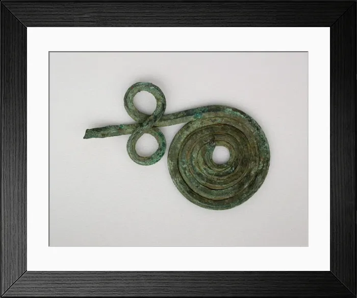 Framed Print : Spiral Fibula, Geometric Period (800-700 BCE). Creator: Unknown Framed Print : Spiral Fibula, Geometric Period (800-700 BCE). Creator: Unknown
