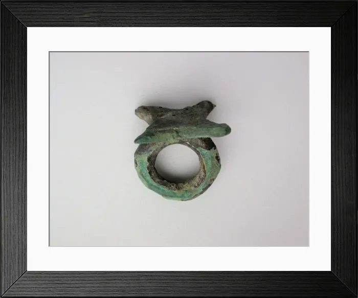 Framed Print : Ring with Ingot Bezel, Geometric Period (800-700 BCE). Creator: Unknown Framed Print : Ring with Ingot Bezel, Geometric Period (800-700 BCE). Creator: Unknown