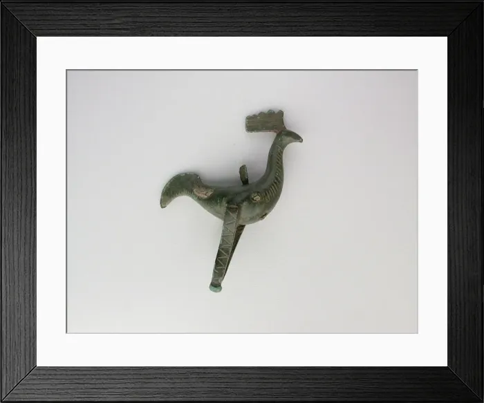 Framed Print : Rooster, Geometric Period (800-600 BCE). Creator: Unknown Framed Print : Rooster, Geometric Period (800-600 BCE). Creator: Unknown