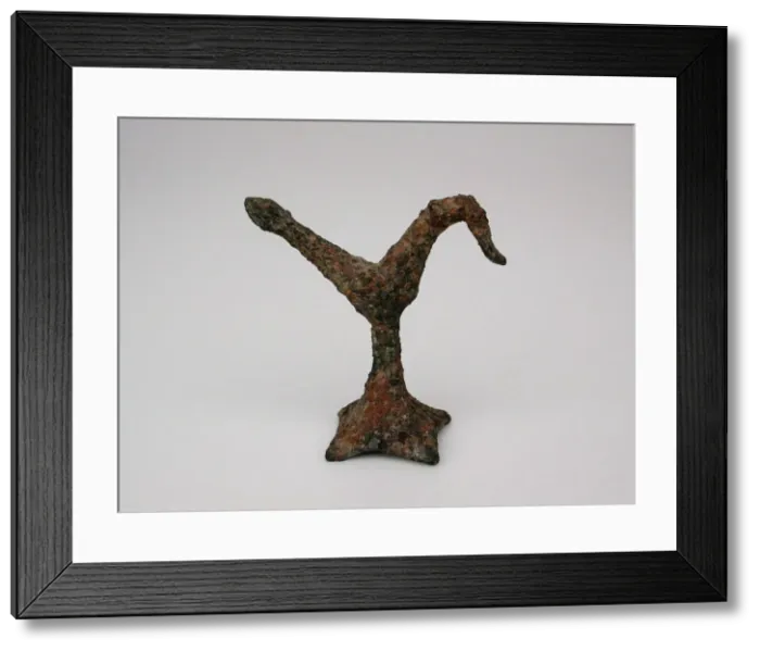 Framed Print : Bird on a Stand, Geometric Period (about 700 BCE). Creator: Unknown Framed Print : Bird on a Stand, Geometric Period (about 700 BCE). Creator: Unknown