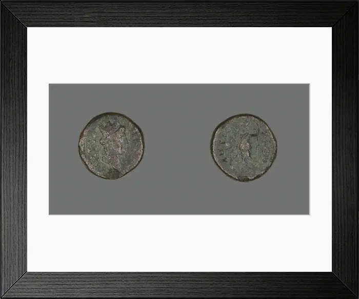 Framed Print : Coin Depicting the Goddess Tyche, 31 BCE-476 CE. Creator: Unknown Framed Print : Coin Depicting the Goddess Tyche, 31 BCE-476 CE. Creator: Unknown