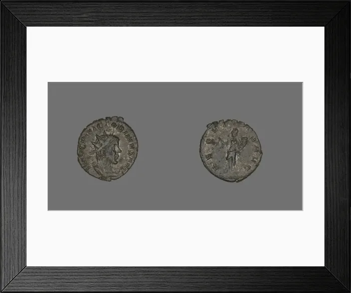 Framed Print : Coin Portraying Emperor Victorinus, 268-270. Creator: Unknown Framed Print : Coin Portraying Emperor Victorinus, 268-270. Creator: Unknown
