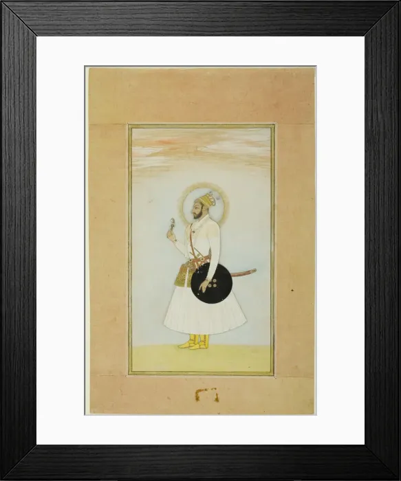 Framed Print : Portrait of Muhammed Azim, 18th century. Creator: Unknown Framed Print : Portrait of Muhammed Azim, 18th century. Creator: Unknown