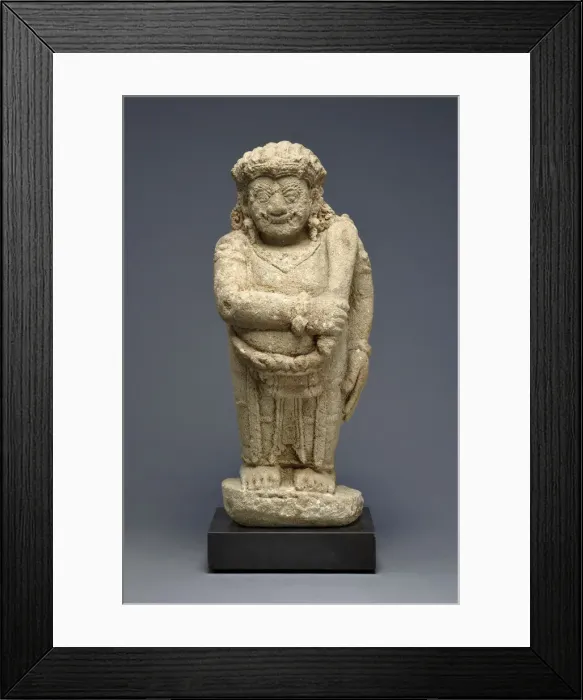 Framed Print : Guardian Figure (Dvarapala), c. 15th century. Creator: Unknown Framed Print : Guardian Figure (Dvarapala), c. 15th century. Creator: Unknown
