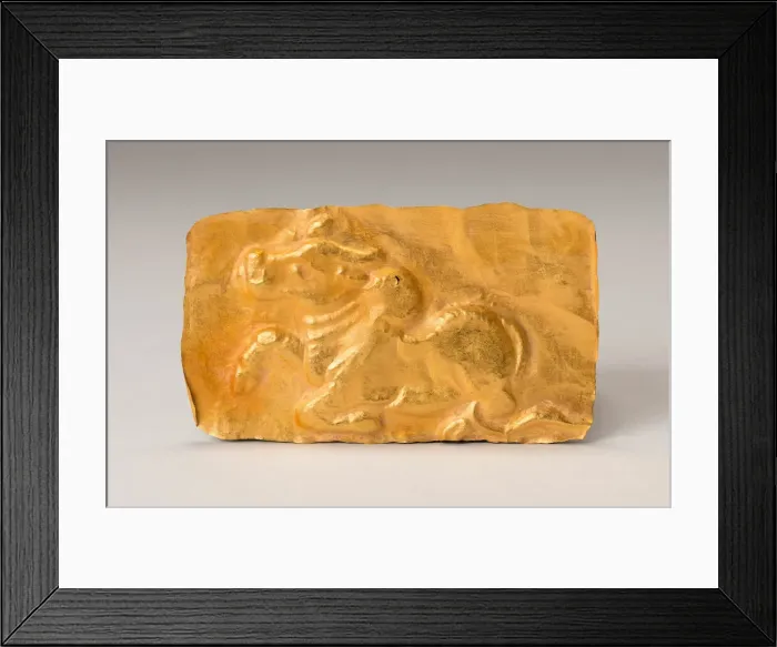 Framed Print : Votive Plaque with Bull, 13th / 14th century. Creator: Unknown Framed Print : Votive Plaque with Bull, 13th / 14th century. Creator: Unknown