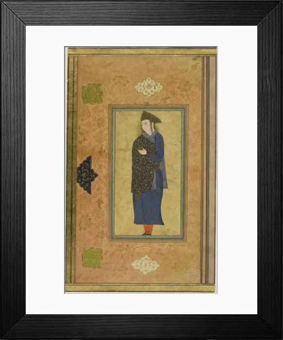 Framed Print : Portrait of a Young Prince, Safavid dynasty (1501-1722), c. 1600  /  1630. Creator: Unknown