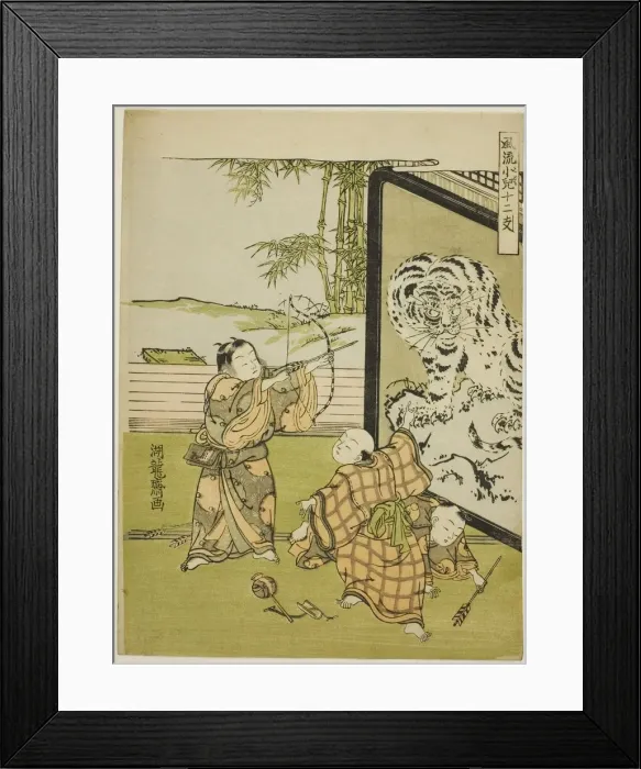 Framed Print : Tiger, from the series Fashionable Children with the Twelve Signs of the Zodiac Framed Print : Tiger, from the series Fashionable Children with the Twelve Signs of the Zodiac