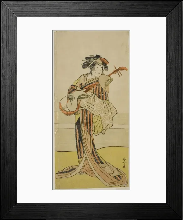 Framed Print : The Actor Yamashita Mangiku I as Osan in the Play Kitekaeru Nishiki no Wakayaka... c Framed Print : The Actor Yamashita Mangiku I as Osan in the Play Kitekaeru Nishiki no Wakayaka... c