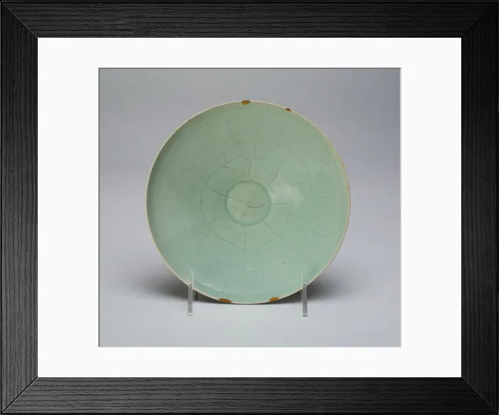 Framed Print : Bowl with Radiating Petals and Two Fish, Korea, Goryeo dynasty (918-1392) Framed Print : Bowl with Radiating Petals and Two Fish, Korea, Goryeo dynasty (918-1392)