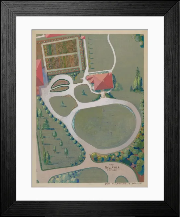 Framed Print : J. Hopkins Estate, c. 1936. Creators: George Stonehill, Meyer Goldbaum Framed Print : J. Hopkins Estate, c. 1936. Creators: George Stonehill, Meyer Goldbaum