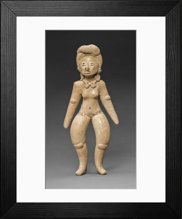 Framed Print : Female Figurine, A. D. 800 / 1400. Creator: Unknown Framed Print : Female Figurine, A. D. 800 / 1400. Creator: Unknown