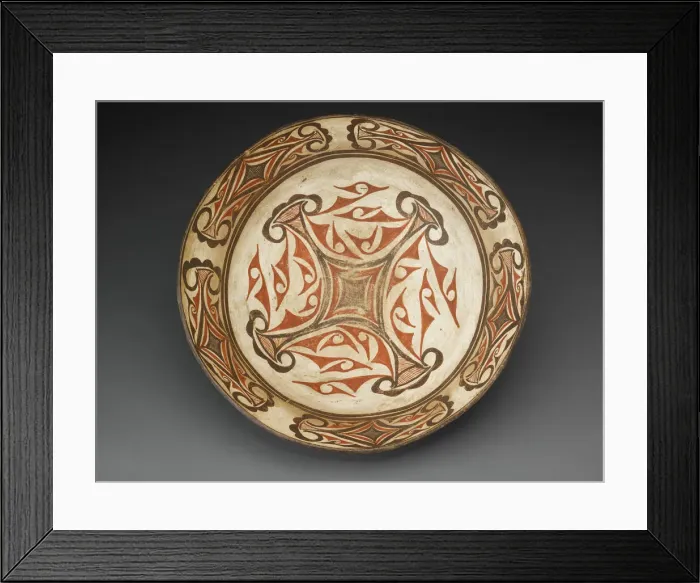 Framed Print : Polychrome Bowl, c. 1890. Creator: We'wah Framed Print : Polychrome Bowl, c. 1890. Creator: We'wah