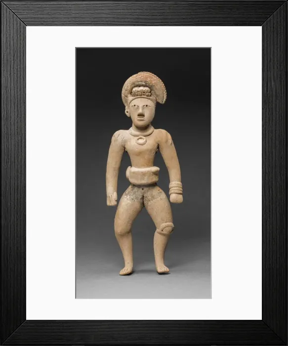 Framed Print : Ballplayer Figurine, A. D. 800 / 1400. Creator: Unknown Framed Print : Ballplayer Figurine, A. D. 800 / 1400. Creator: Unknown