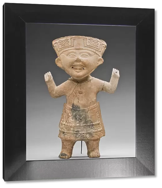 Standing, 'Smiling'Figure with Hands Raised, A. D. 600  /  900. Creator: Unknown