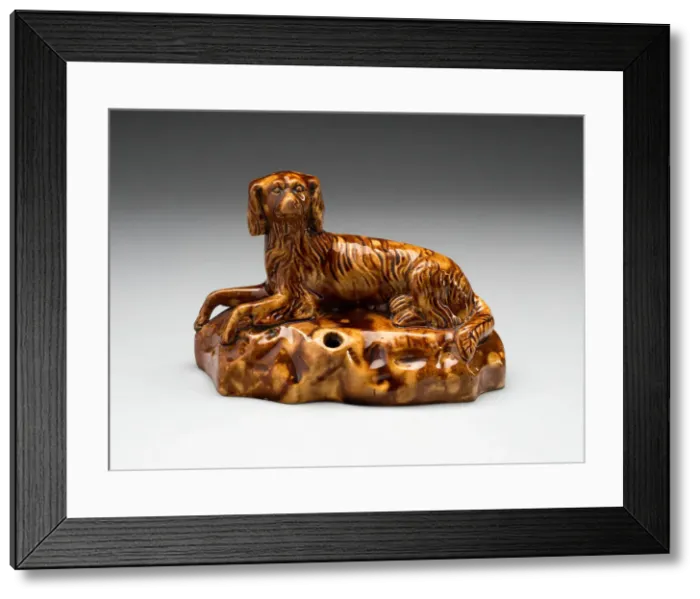Framed Print : Inkstand, 1850 / 80. Creator: East Liverpool Pottery Framed Print : Inkstand, 1850 / 80. Creator: East Liverpool Pottery