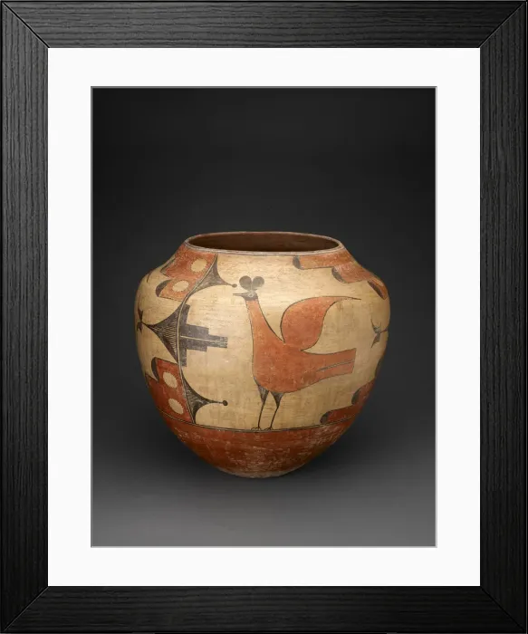 Framed Print : Polychrome Jar, c. 1920. Creator: Isabel Medina Toribio Framed Print : Polychrome Jar, c. 1920. Creator: Isabel Medina Toribio