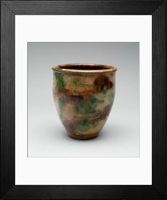 Framed Print : Flower Pot, 1882 / 1908. Creator: S. Bell & Son Framed Print : Flower Pot, 1882 / 1908. Creator: S. Bell & Son