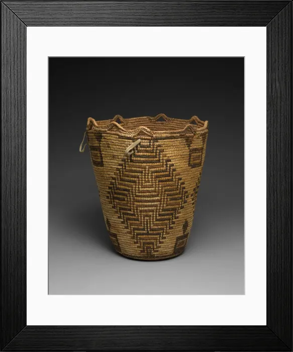 Framed Print : Berry-Gathering Basket, c. 1900. Creator: Unknown Framed Print : Berry-Gathering Basket, c. 1900. Creator: Unknown