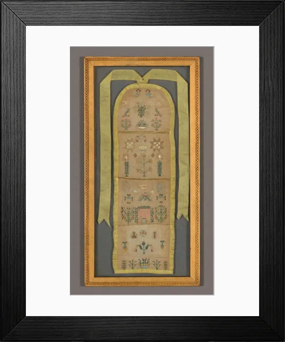 Framed Print : Sampler, England, 1799. Creator: Elizabeth Dudley Framed Print : Sampler, England, 1799. Creator: Elizabeth Dudley
