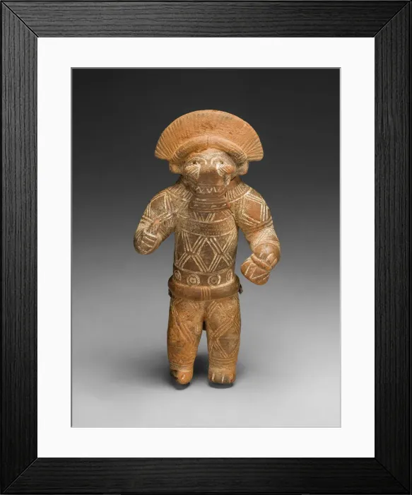 Framed Print : Masked Figurine with Boar Headdress, Possibly a Ocarina (Whistle), c. A. D. 1300 Framed Print : Masked Figurine with Boar Headdress, Possibly a Ocarina (Whistle), c. A. D. 1300