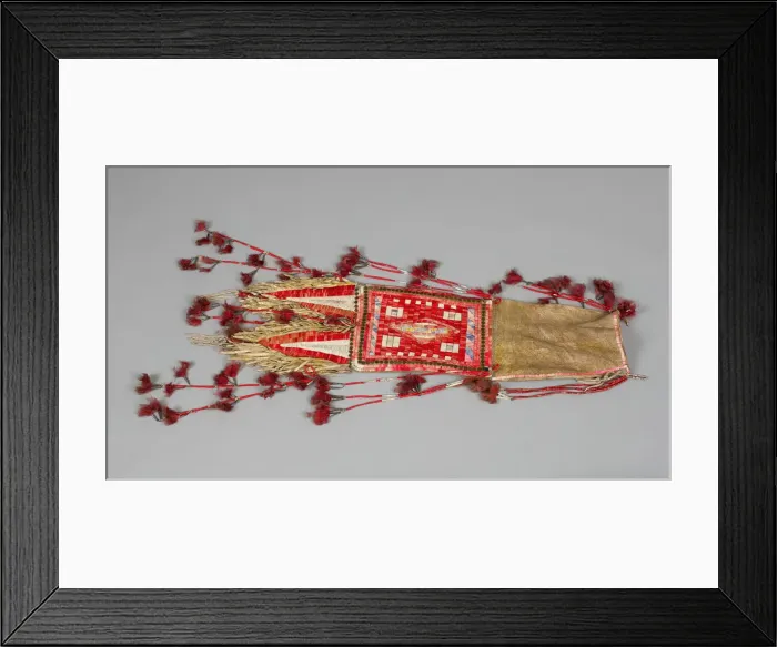 Framed Print : Tobacco Bag, 1860 / 1890. Creator: Unknown Framed Print : Tobacco Bag, 1860 / 1890. Creator: Unknown