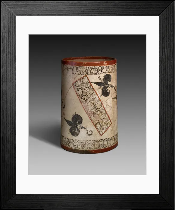 Framed Print : Water-Lily Vessel, A. D. 750 / 800. Creator: Ah Maxam Framed Print : Water-Lily Vessel, A. D. 750 / 800. Creator: Ah Maxam