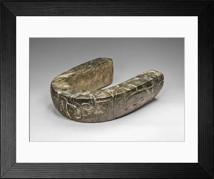 Framed Print : Ceremonial Ballgame Yoke, A. D. 700 / 800. Creator: Unknown Framed Print : Ceremonial Ballgame Yoke, A. D. 700 / 800. Creator: Unknown
