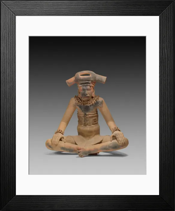 Framed Print : Figure of a Seated Leader, A. D. 300 / 600. Creator: Unknown Framed Print : Figure of a Seated Leader, A. D. 300 / 600. Creator: Unknown