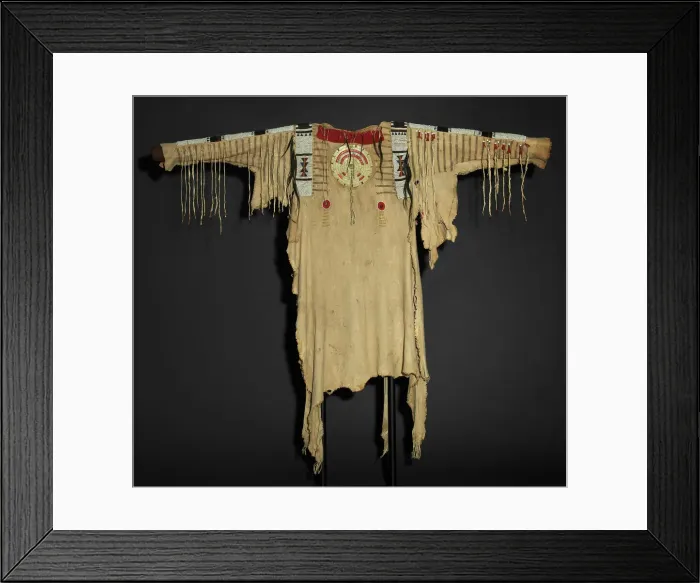 Framed Print : War Shirt, 1830 / 40. Creator: Unknown Framed Print : War Shirt, 1830 / 40. Creator: Unknown