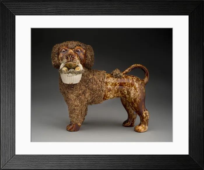 Framed Print : Standing Poodle, 1847 / 58. Creator: Lyman Fenton & Co Framed Print : Standing Poodle, 1847 / 58. Creator: Lyman Fenton & Co