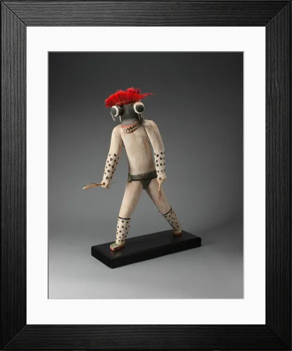 Framed Print : Mad Stone Eater Kachina, c. 1900. Creator: Unknown Framed Print : Mad Stone Eater Kachina, c. 1900. Creator: Unknown