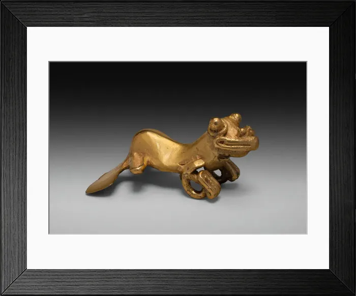 Framed Print : Pendant in the Form of a Frog, A. D. 1000 / 1500. Creator: Unknown Framed Print : Pendant in the Form of a Frog, A. D. 1000 / 1500. Creator: Unknown