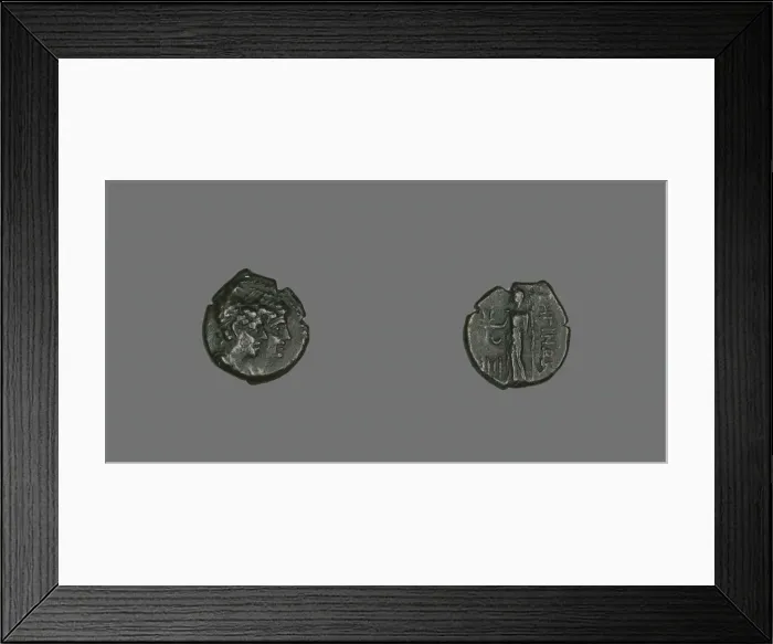 Framed Print : Tetras (Coin) Depicting the Dioscuri, 203-89 BCE. Creator: Unknown Framed Print : Tetras (Coin) Depicting the Dioscuri, 203-89 BCE. Creator: Unknown