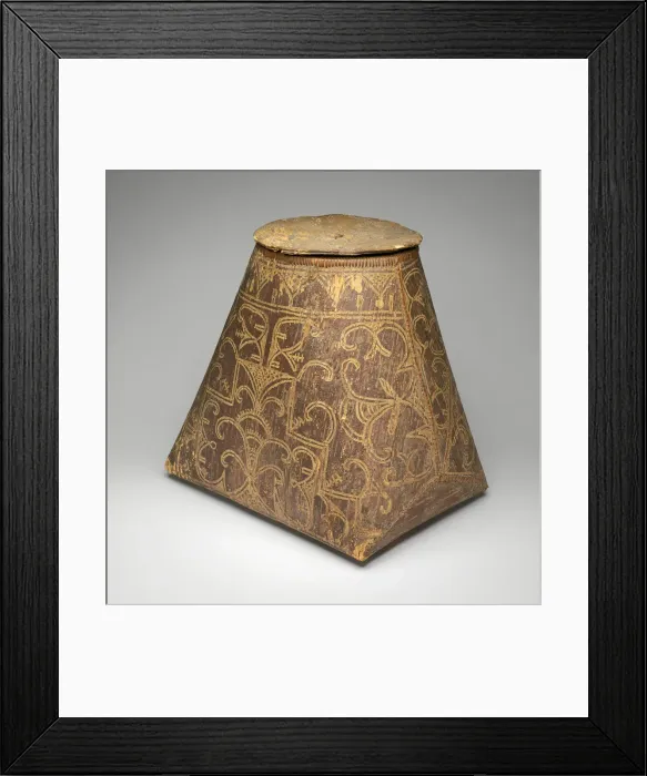 Framed Print : Birchbark Pail, c. 1760. Creator: Unknown Framed Print : Birchbark Pail, c. 1760. Creator: Unknown