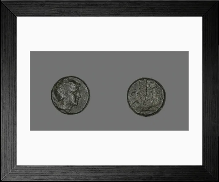 Framed Print : Coin Depicting the Hero Perseus, 220-178 BCE. Creator: Unknown Framed Print : Coin Depicting the Hero Perseus, 220-178 BCE. Creator: Unknown