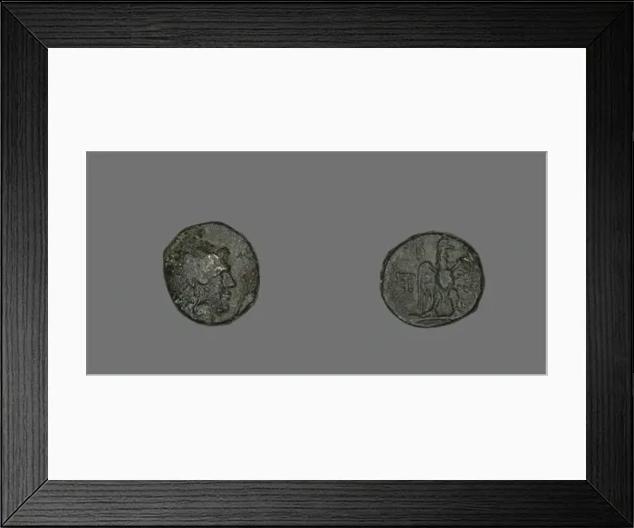 Framed Print : Coin Depicting the Hero Perseus, 178-168 BCE. Creator: Unknown