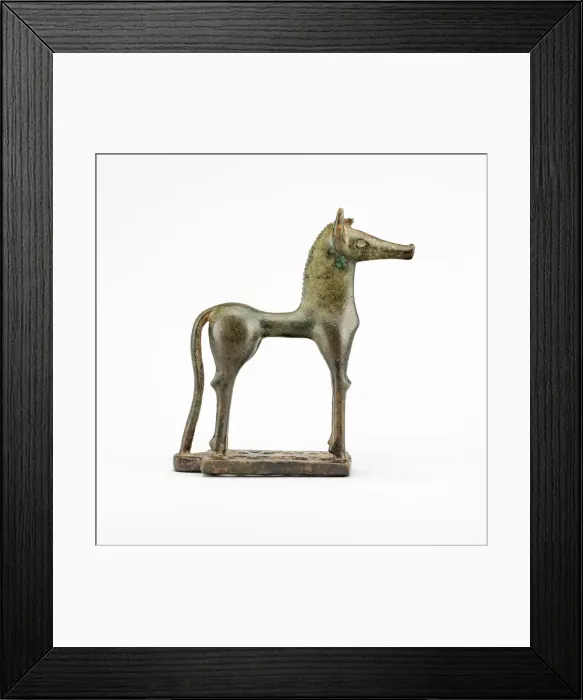 Framed Print : Statuette of a Horse, 750-730 BCE. Creator: Unknown Framed Print : Statuette of a Horse, 750-730 BCE. Creator: Unknown