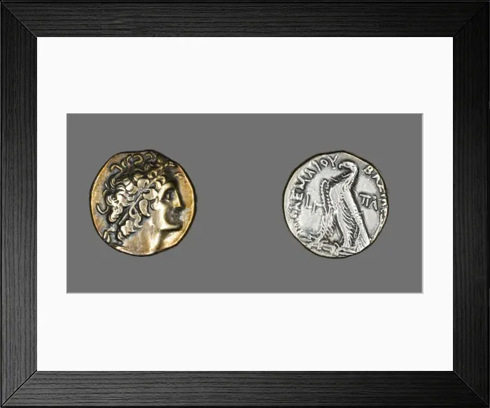 Framed Print : Tetradrachm (Coin) Portraying Ptolemy I, 176-175 BCE, Reign of Ptolemy VI (181-145 BCE) Framed Print : Tetradrachm (Coin) Portraying Ptolemy I, 176-175 BCE, Reign of Ptolemy VI (181-145 BCE)