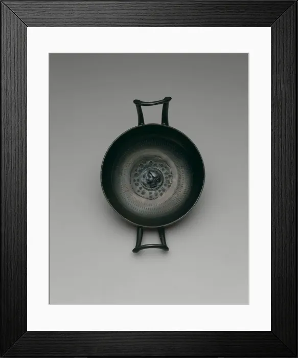 Framed Print : Stemless Kylix (Drinking Cup), 300-200 BCE. Creator: Unknown Framed Print : Stemless Kylix (Drinking Cup), 300-200 BCE. Creator: Unknown