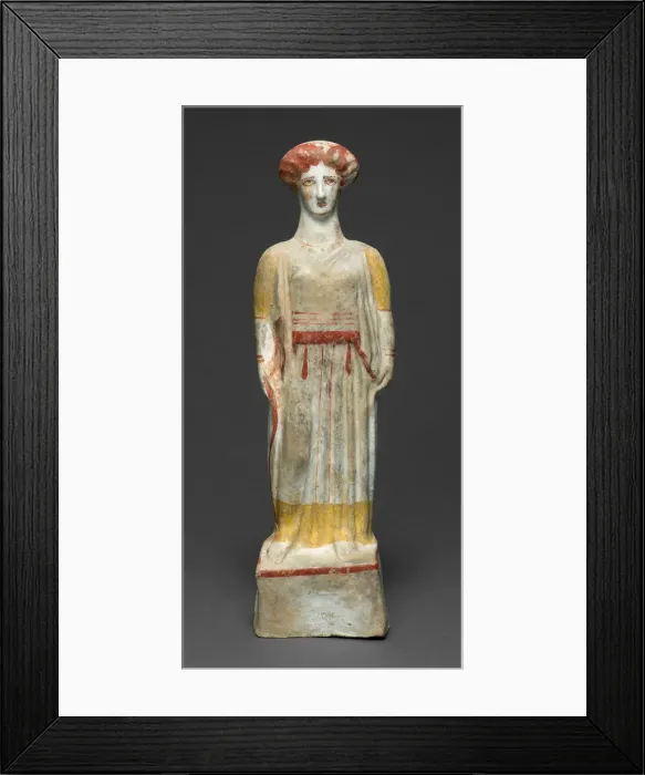Framed Print : Statuette of a Woman, about 450 BCE. Creator: Unknown Framed Print : Statuette of a Woman, about 450 BCE. Creator: Unknown