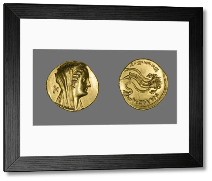 Framed Print : Octadrachm (Coin) Portraying Arsinoe II, 261 BCE, Issued by Ptolemy II Reign of Arsinoe Framed Print : Octadrachm (Coin) Portraying Arsinoe II, 261 BCE, Issued by Ptolemy II Reign of Arsinoe