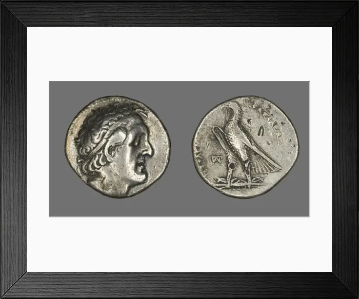 Framed Print : Tetradrachm (Coin) Portraying Ptolemy I Soter, 305-284 BCE and later. Creator: Unknown Framed Print : Tetradrachm (Coin) Portraying Ptolemy I Soter, 305-284 BCE and later. Creator: Unknown