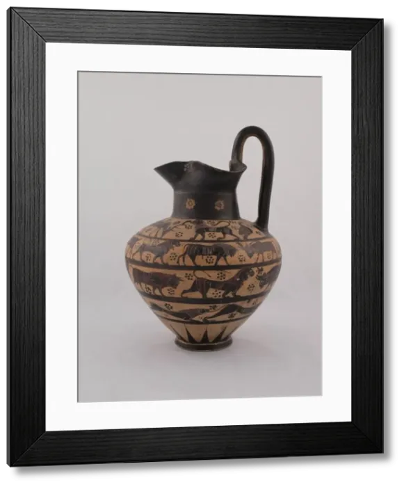 Framed Print : Oinochoe (Pitcher), 640-625 BCE. Creator: Unknown Framed Print : Oinochoe (Pitcher), 640-625 BCE. Creator: Unknown