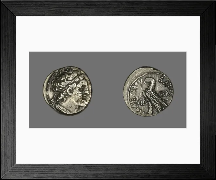 Framed Print : Coin Portraying King Ptolemy of Cyprus, 68-67 BCE. Creator: Unknown Framed Print : Coin Portraying King Ptolemy of Cyprus, 68-67 BCE. Creator: Unknown